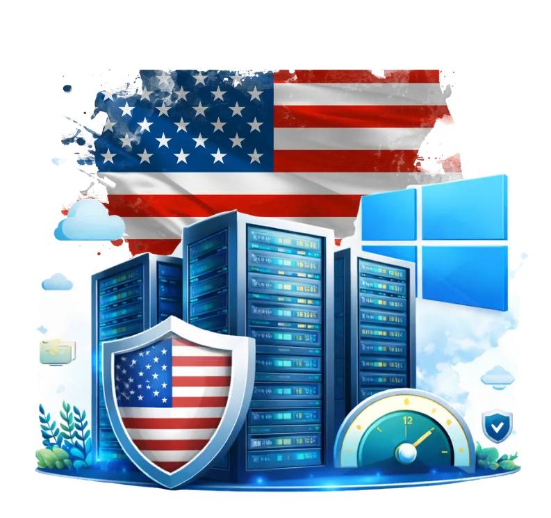 HostFinch USA Windows VPS hosting with Windows Server and RDP access, 99.95% uptime target and DDoS protection